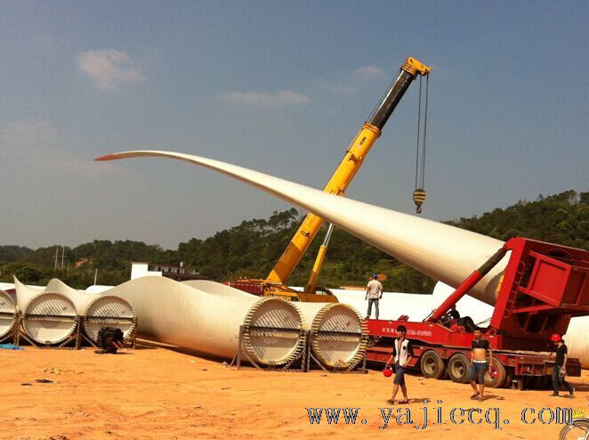 广西容县杨村风力发电设备运输项目